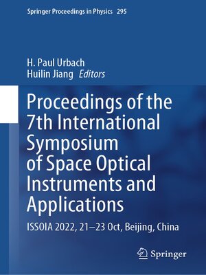 cover image of Proceedings of the 7th International Symposium of Space Optical Instruments and Applications